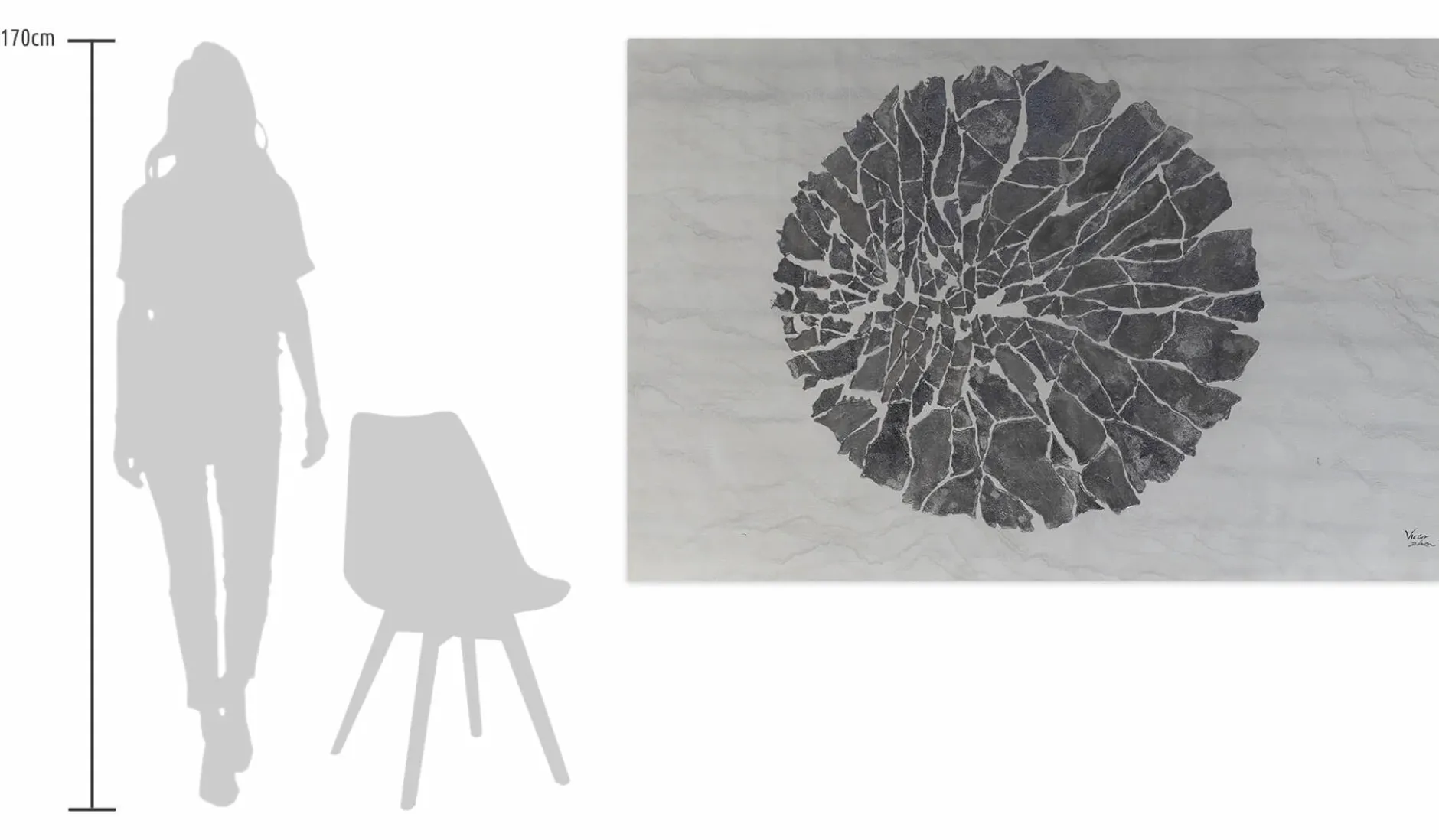Öl Gemälde 'Silver Comet' | Handgemaltes Unikat