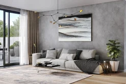 Öl Gemälde 'Silver Connections' | Handgemaltes Unikat
