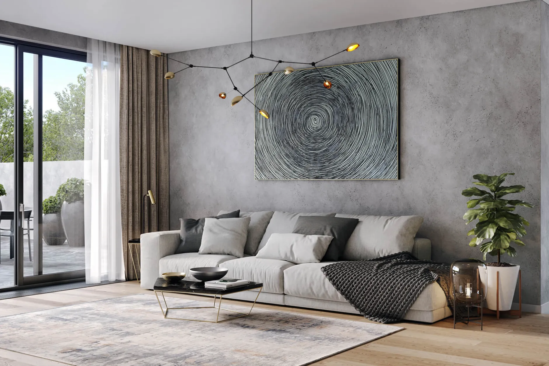 Öl Gemälde 'Silver Dimension' | Handgemaltes Unikat