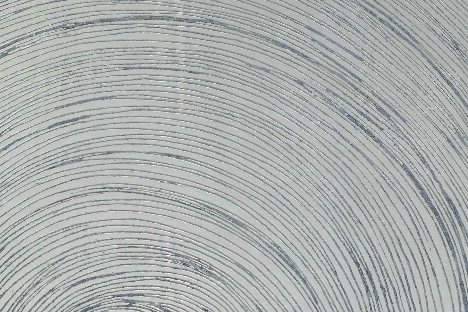 Öl Gemälde 'Silver Infinity' | Handgemaltes Unikat