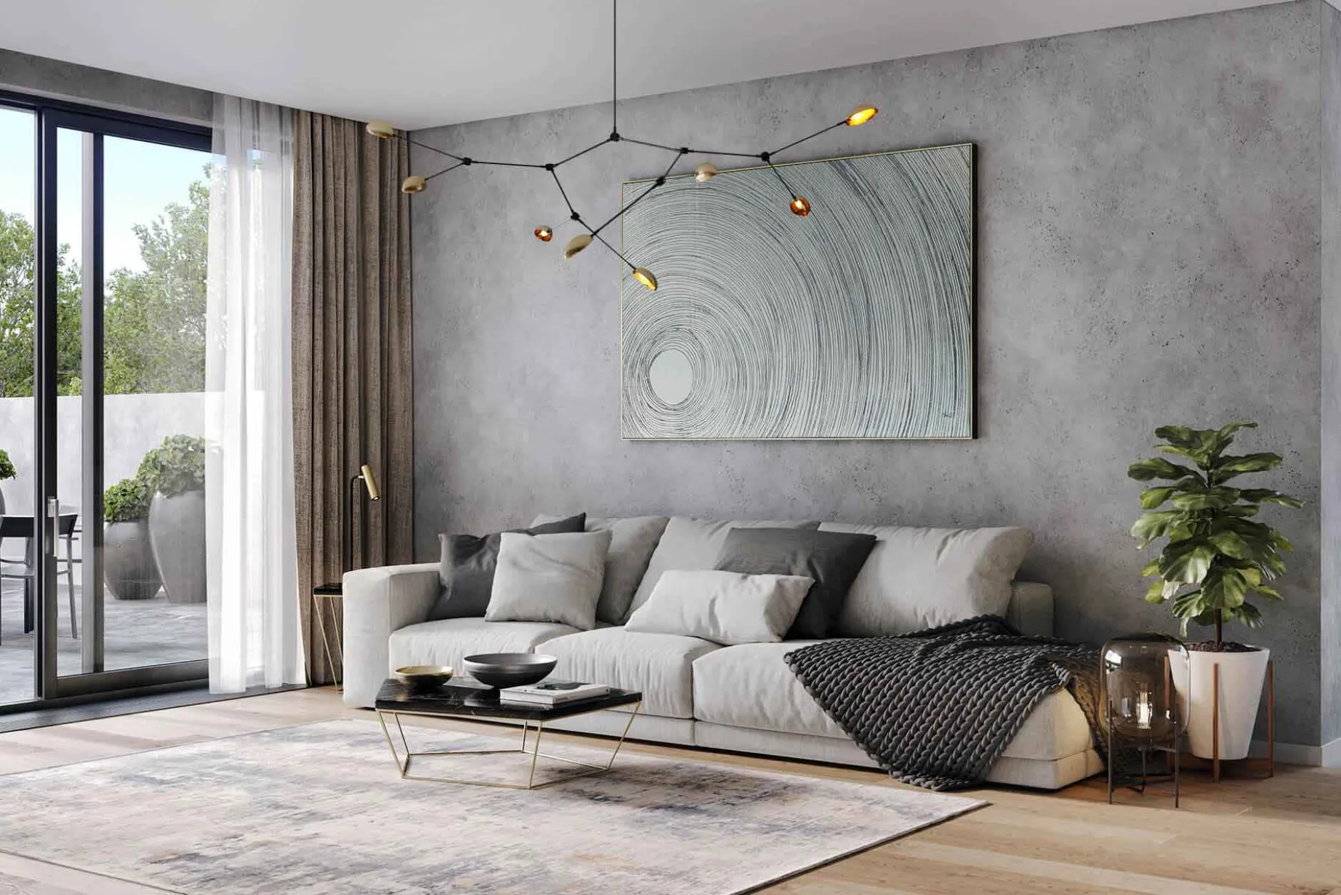 Öl Gemälde 'Silver Infinity' | Handgemaltes Unikat