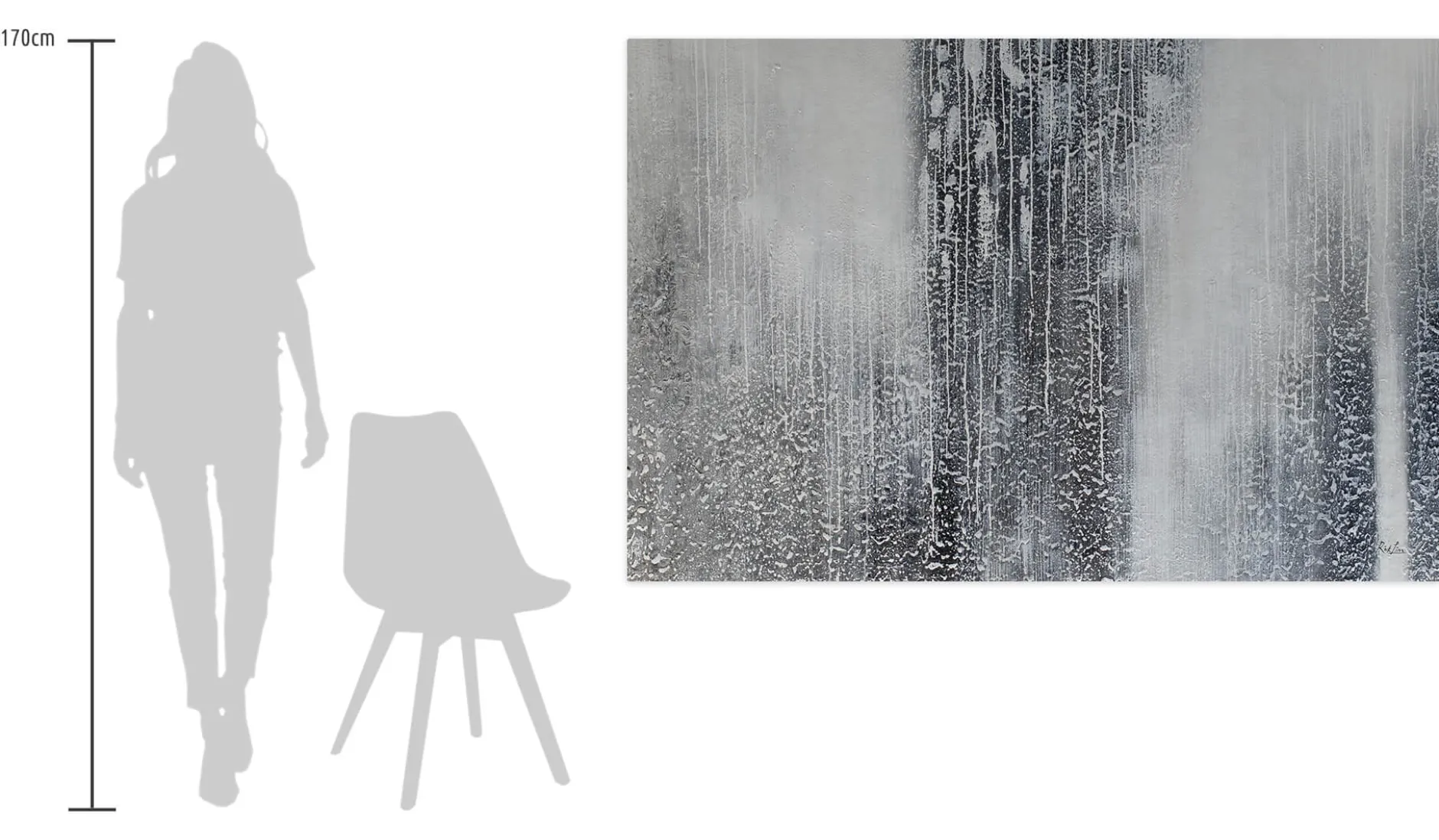 Öl Gemälde 'Silver Screen' | Handgemaltes Unikat