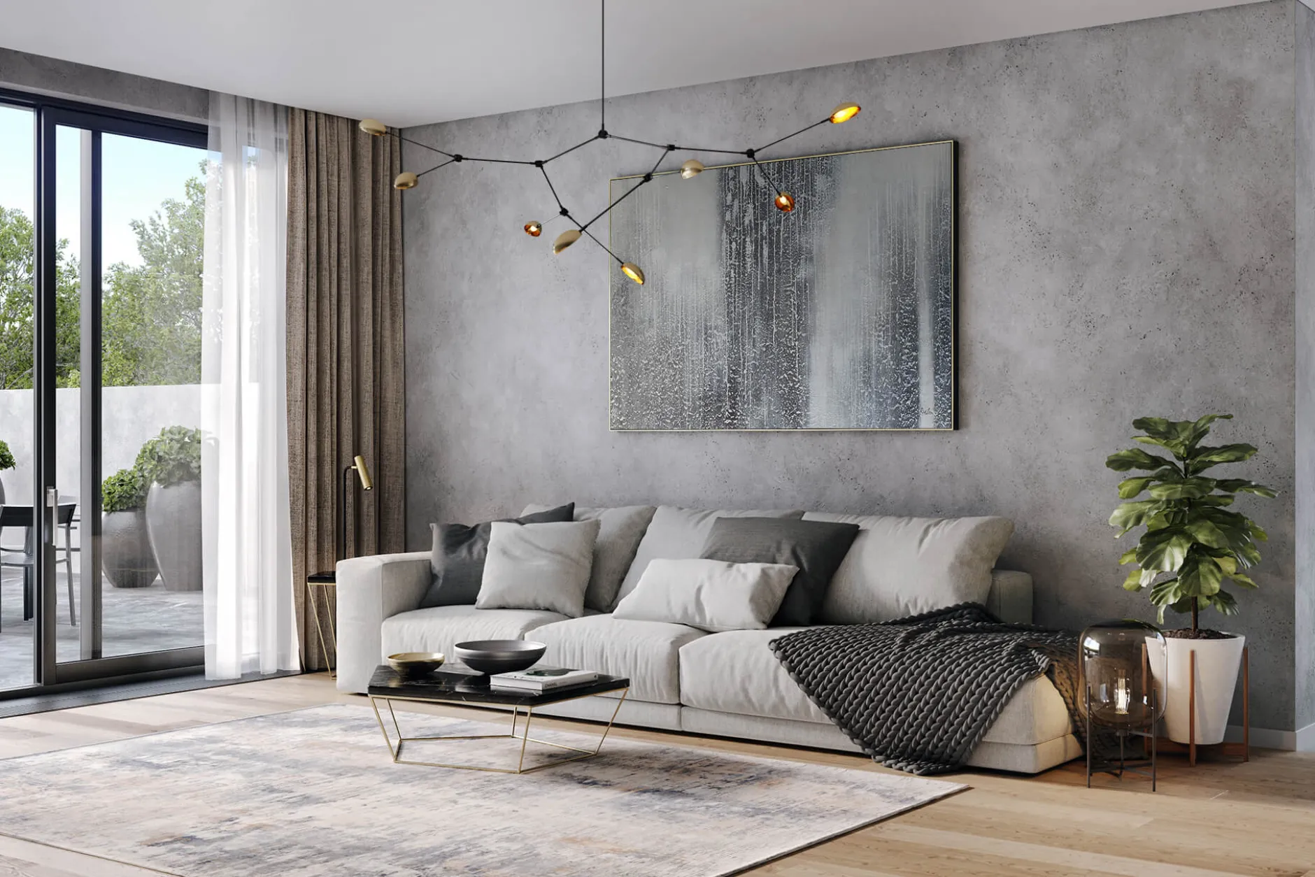 Öl Gemälde 'Silver Screen' | Handgemaltes Unikat