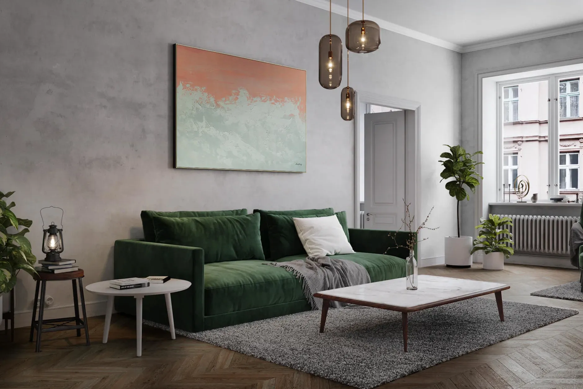 Öl Gemälde 'Sky above the Clouds' | Handgemaltes Unikat