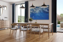 Öl Gemälde 'Snow Covered Mountains' | Handgemaltes Unikat