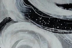 Öl Gemälde 'Snow Vortex' | Handgemaltes Unikat