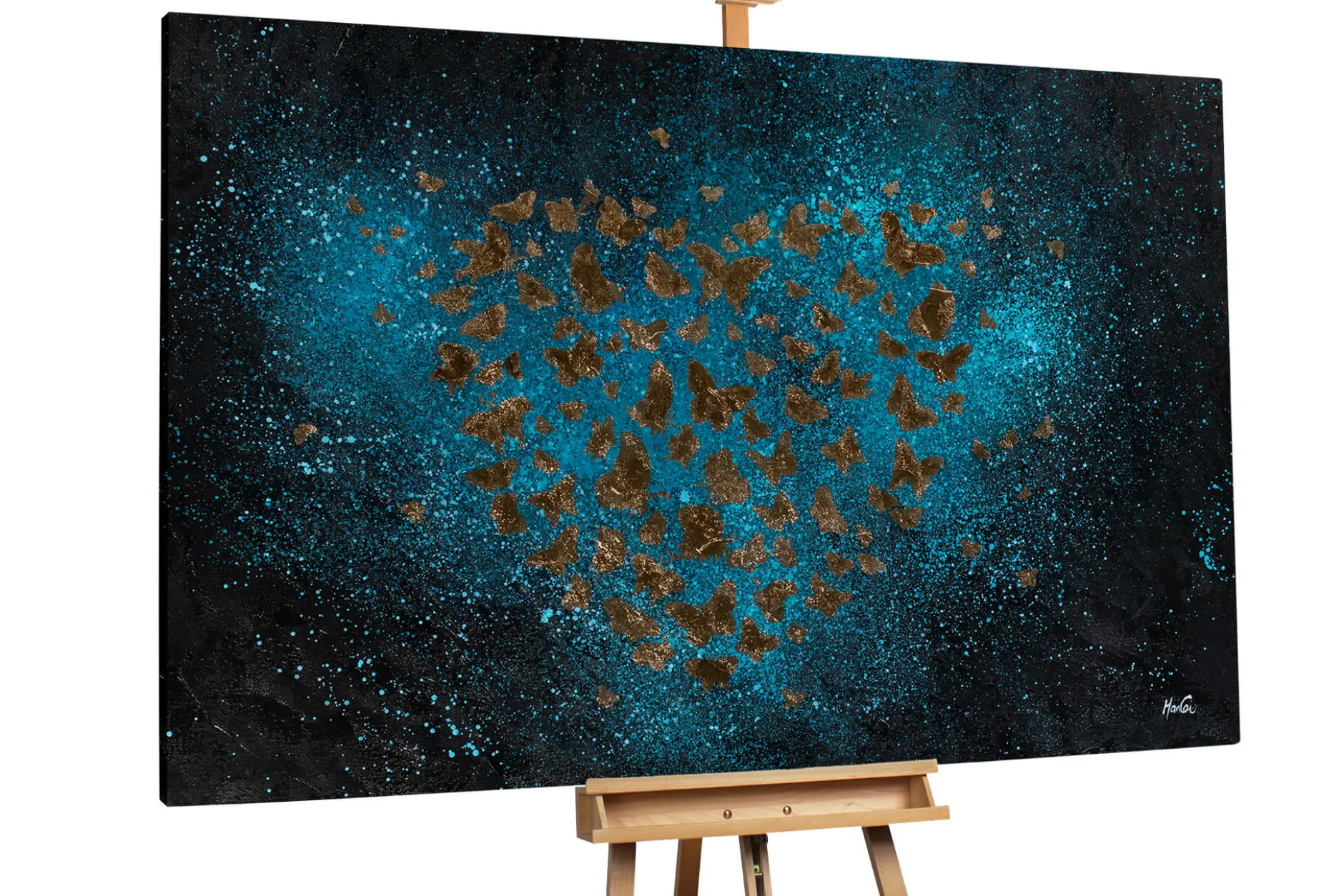 Öl Gemälde 'Soaring Stars' | Handgemaltes Unikat