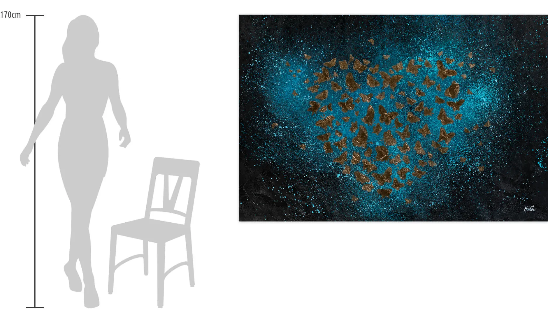 Öl Gemälde 'Soaring Stars' | Handgemaltes Unikat