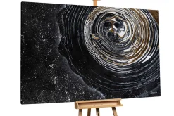Öl Gemälde 'Spiral Galaxy' | Handgemaltes Unikat
