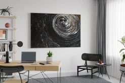 Öl Gemälde 'Spiral Galaxy' | Handgemaltes Unikat