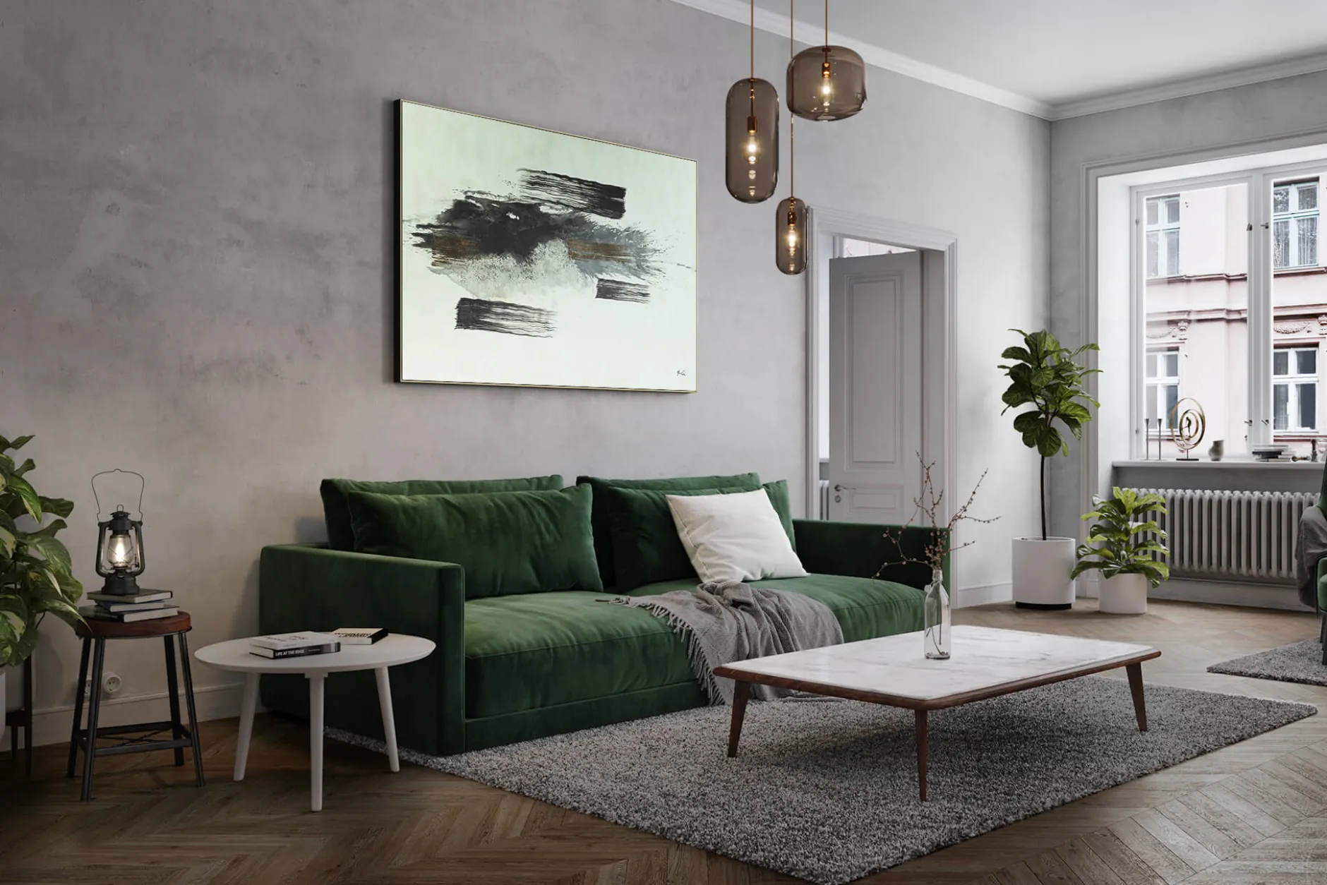 Öl Gemälde 'Stopped in Motion' | Handgemaltes Unikat