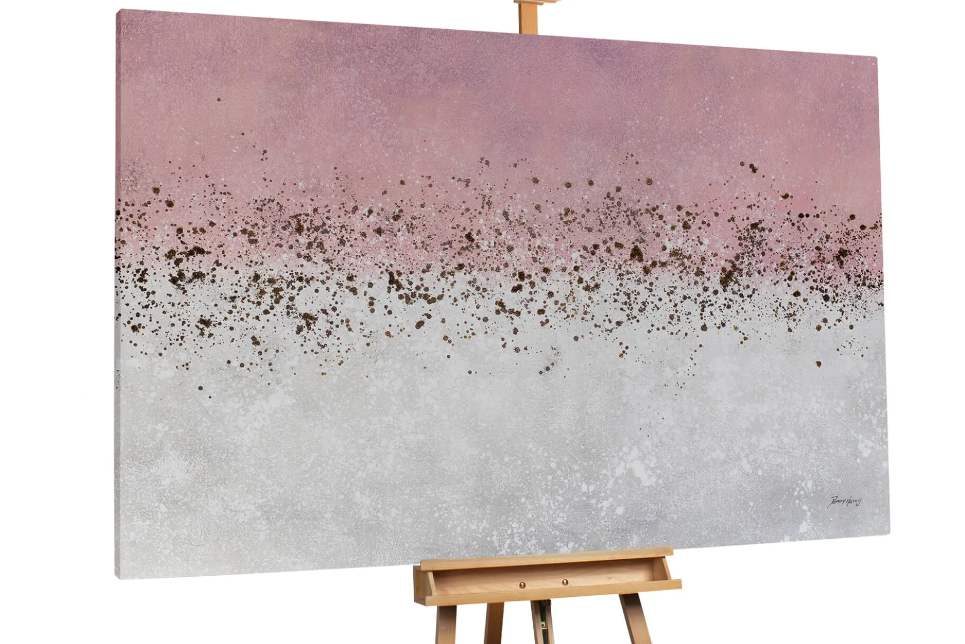 Öl Gemälde 'Strawberry Quartz' | Handgemaltes Unikat
