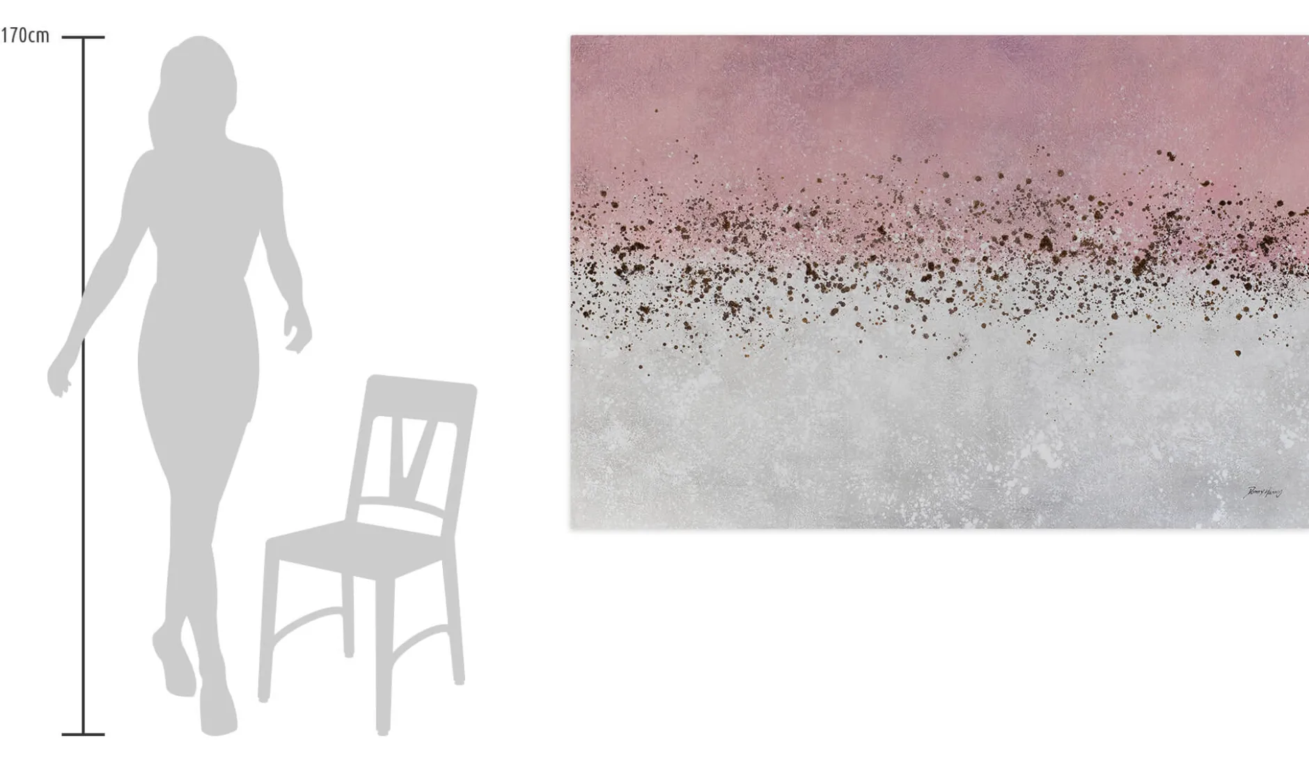 Öl Gemälde 'Strawberry Quartz' | Handgemaltes Unikat
