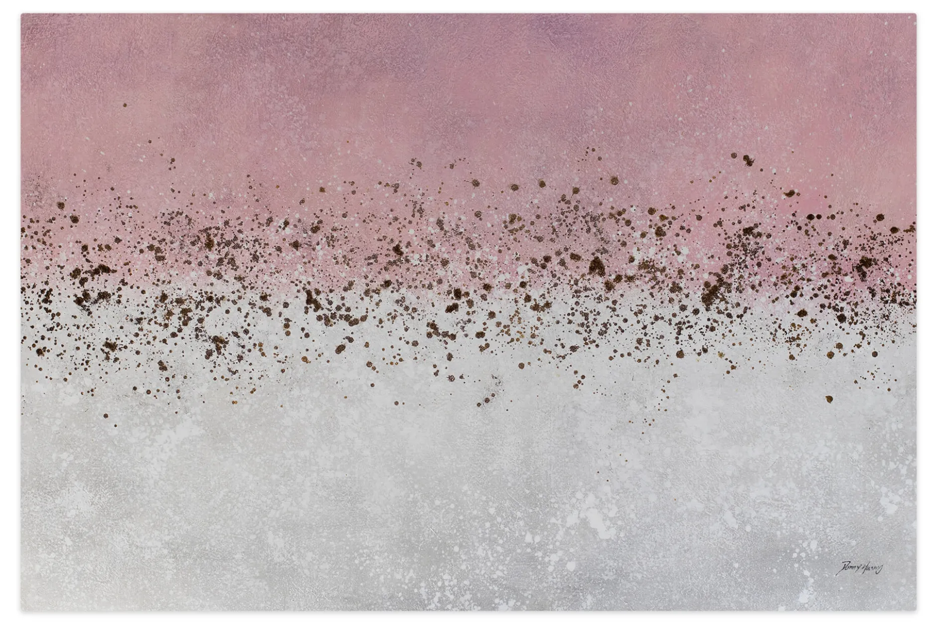 Öl Gemälde 'Strawberry Quartz' | Handgemaltes Unikat
