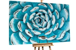 Öl Gemälde 'Succulent Symmetry' | Handgemaltes Unikat