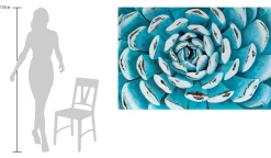 Öl Gemälde 'Succulent Symmetry' | Handgemaltes Unikat