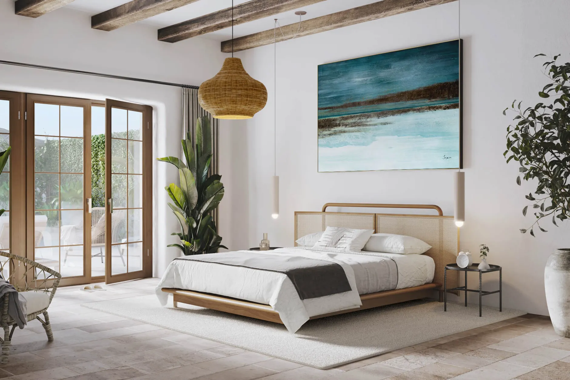 Öl Gemälde 'Sunray upon the Ocean' | Handgemaltes Unikat