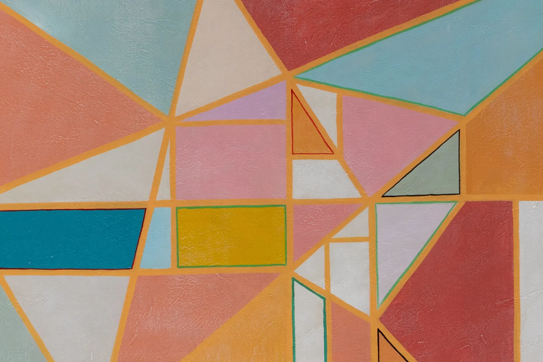 Öl Gemälde 'Sunrise Mosaic' | Handgemaltes Unikat