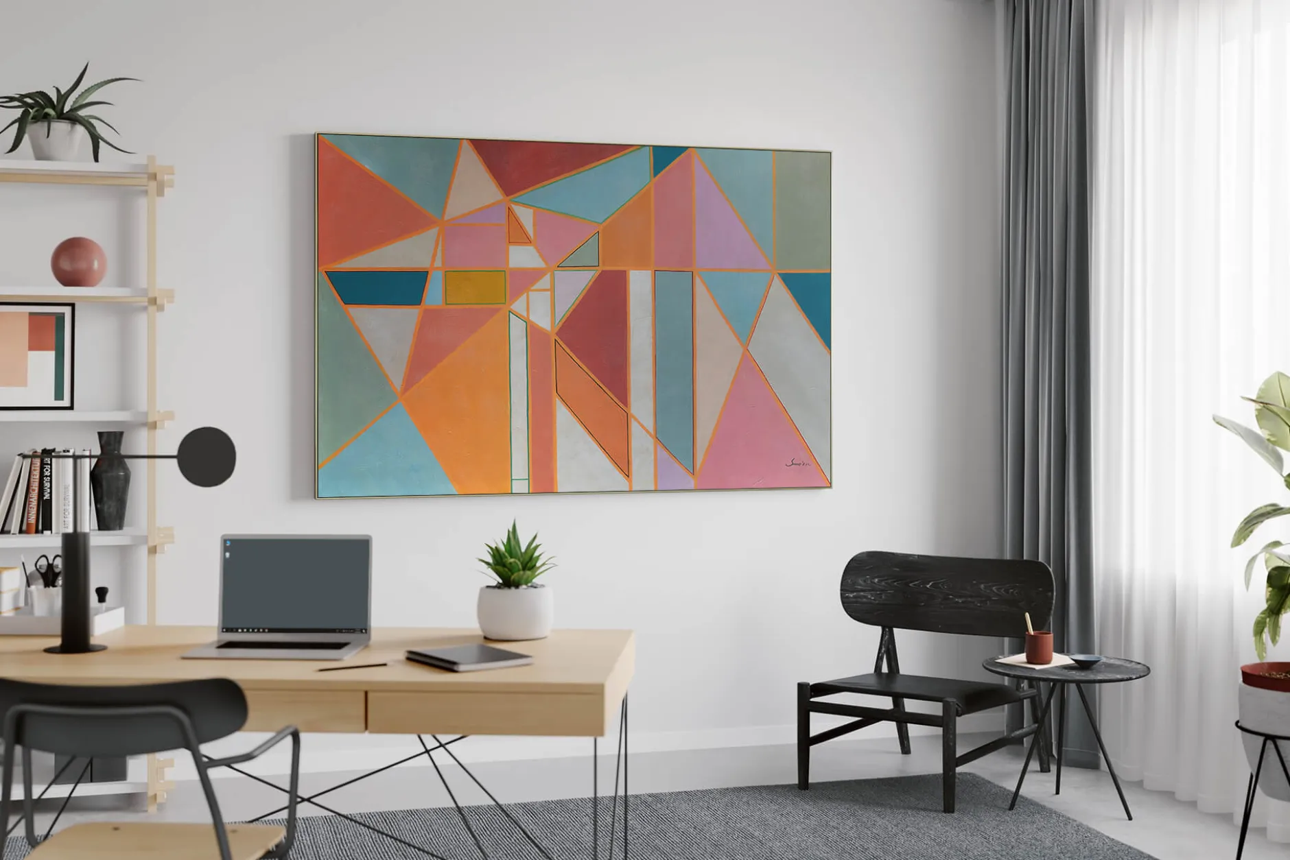 Öl Gemälde 'Sunrise Mosaic' | Handgemaltes Unikat