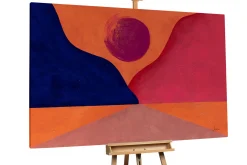 Öl Gemälde 'Sunset in the Mountains' | Handgemaltes Unikat