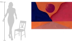Öl Gemälde 'Sunset in the Mountains' | Handgemaltes Unikat