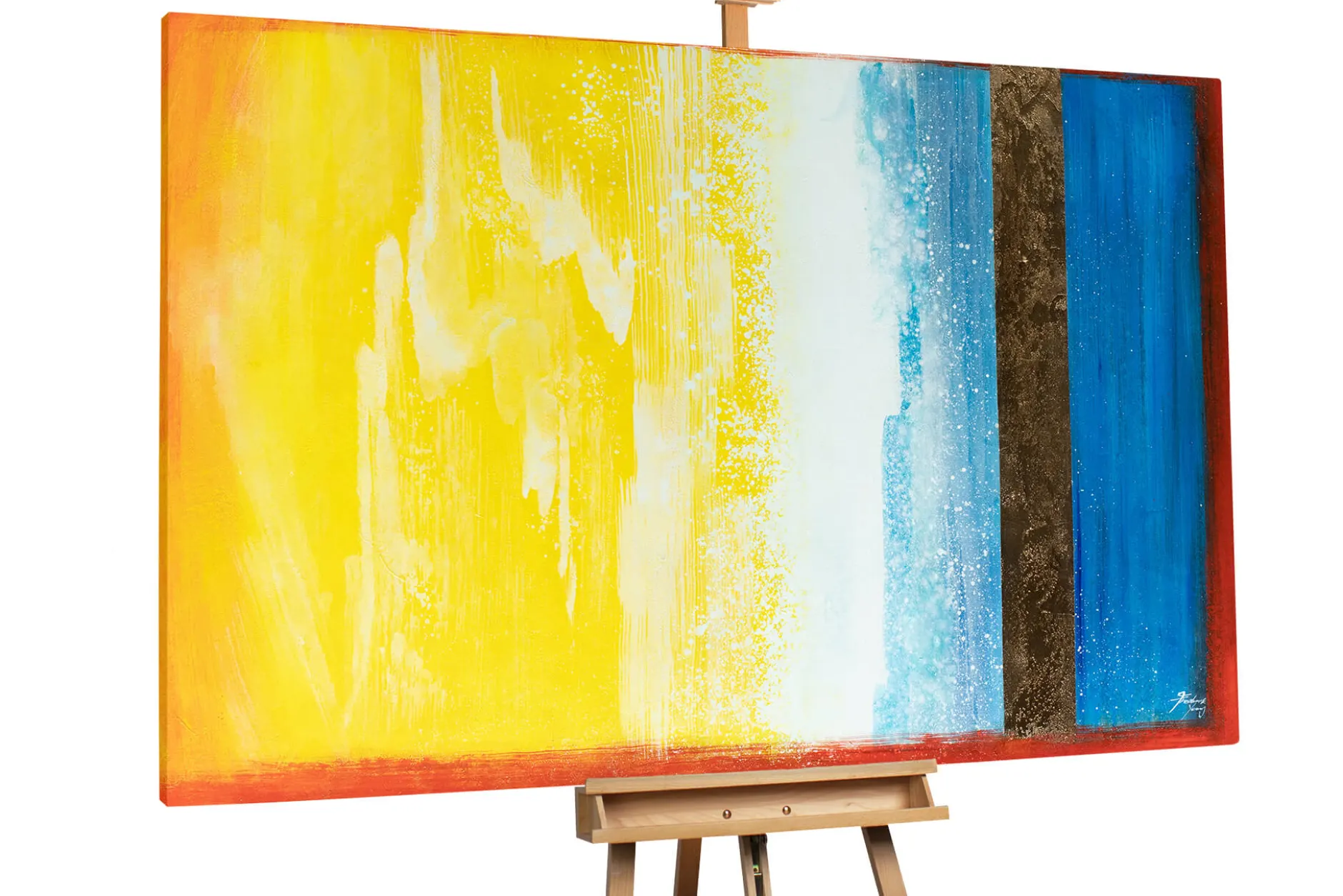 Öl Gemälde 'Sunset Panorama' | Handgemaltes Unikat