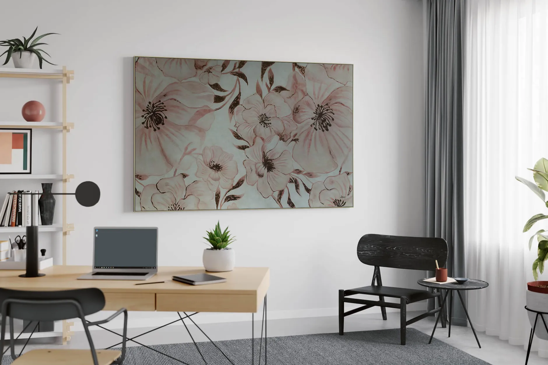 Öl Gemälde 'Tenderness of Flowers' | Handgemaltes Unikat