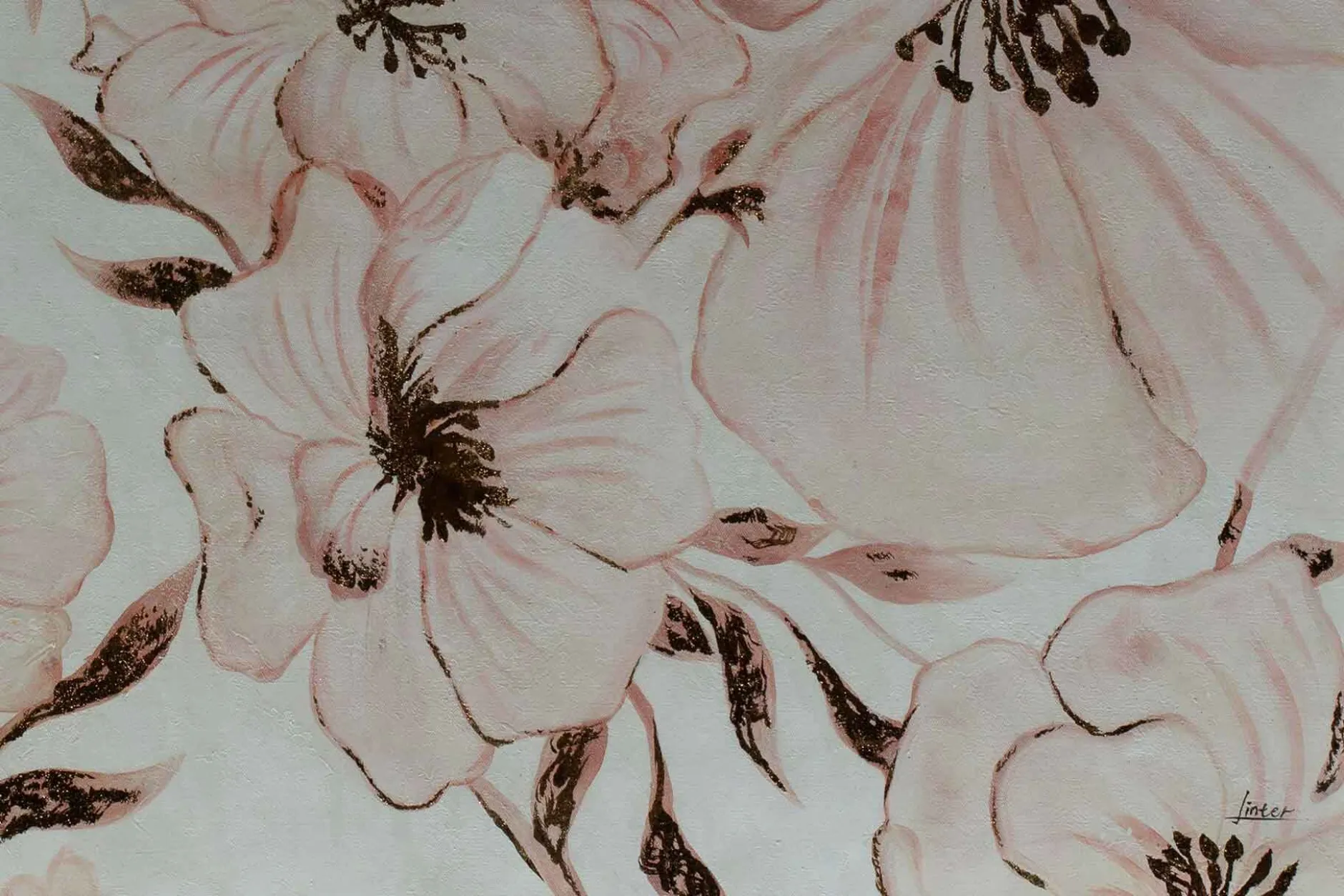 Öl Gemälde 'Tenderness of Flowers' | Handgemaltes Unikat