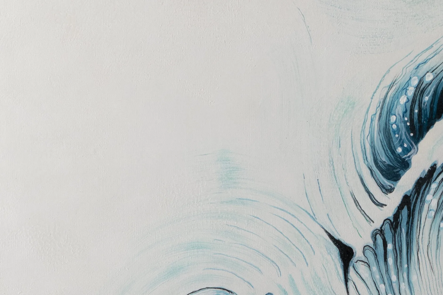 Öl Gemälde 'The Abyss of the Ocean' | Handgemaltes Unikat