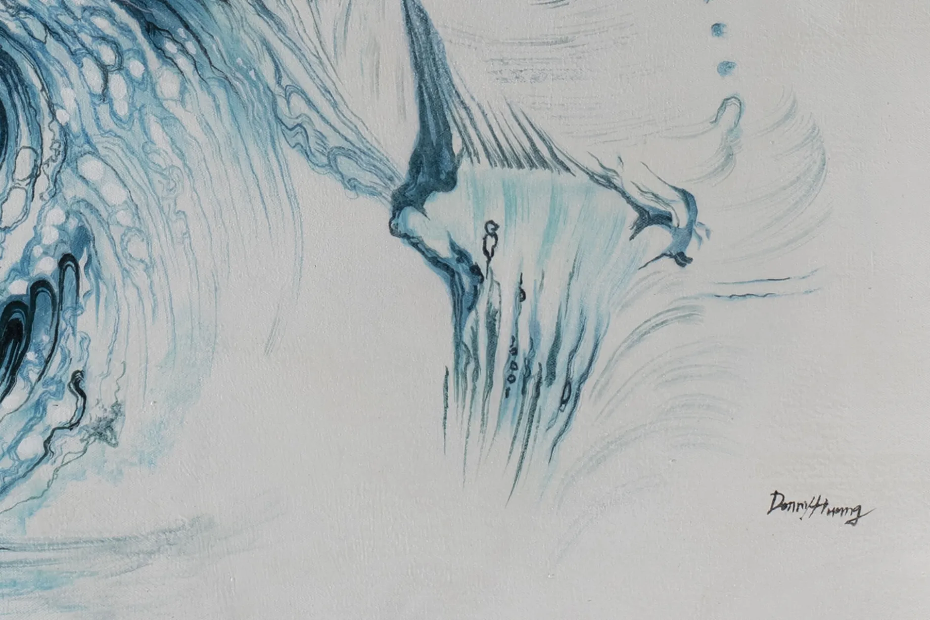 Öl Gemälde 'The Abyss of the Ocean' | Handgemaltes Unikat