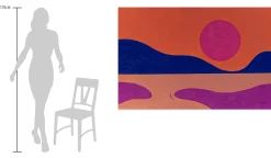 Öl Gemälde 'The Sunset on the Lake' | Handgemaltes Unikat