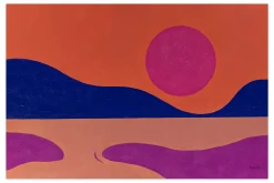 Öl Gemälde 'The Sunset on the Lake' | Handgemaltes Unikat
