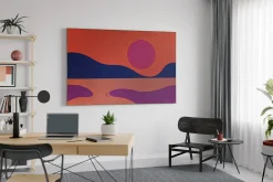 Öl Gemälde 'The Sunset on the Lake' | Handgemaltes Unikat