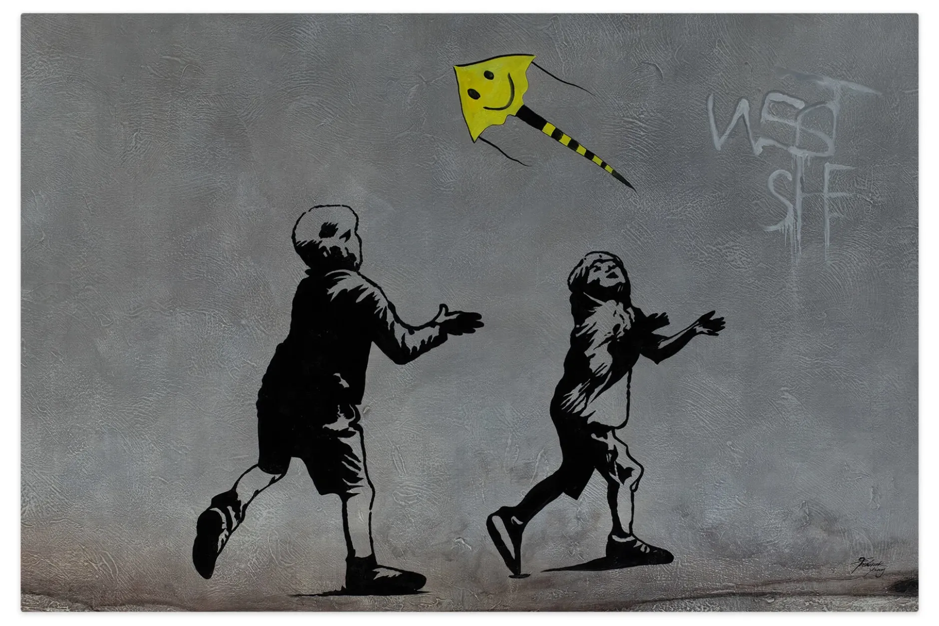 Öl Gemälde 'The Yellow Kite' | Handgemaltes Unikat