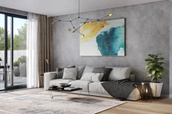 Öl Gemälde 'Touch of Aquarelles' | Handgemaltes Unikat