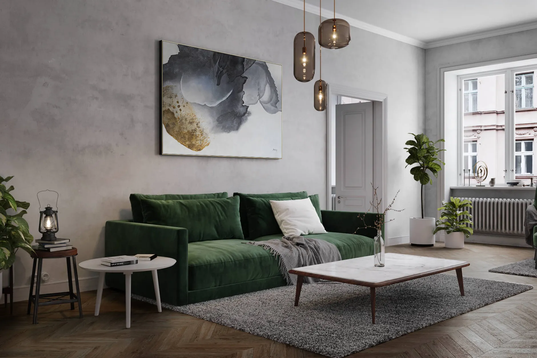 Öl Gemälde 'Transcendental Glow' | Handgemaltes Unikat