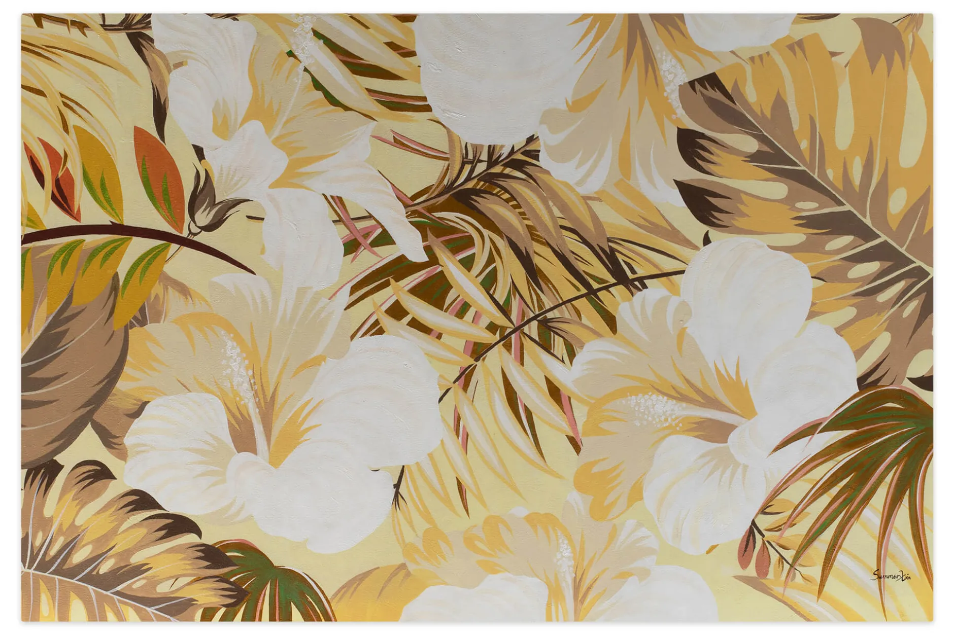 Öl Gemälde 'Tropical Grace' | Handgemaltes Unikat