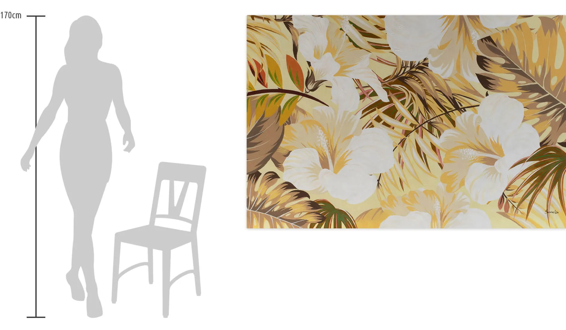 Öl Gemälde 'Tropical Grace' | Handgemaltes Unikat