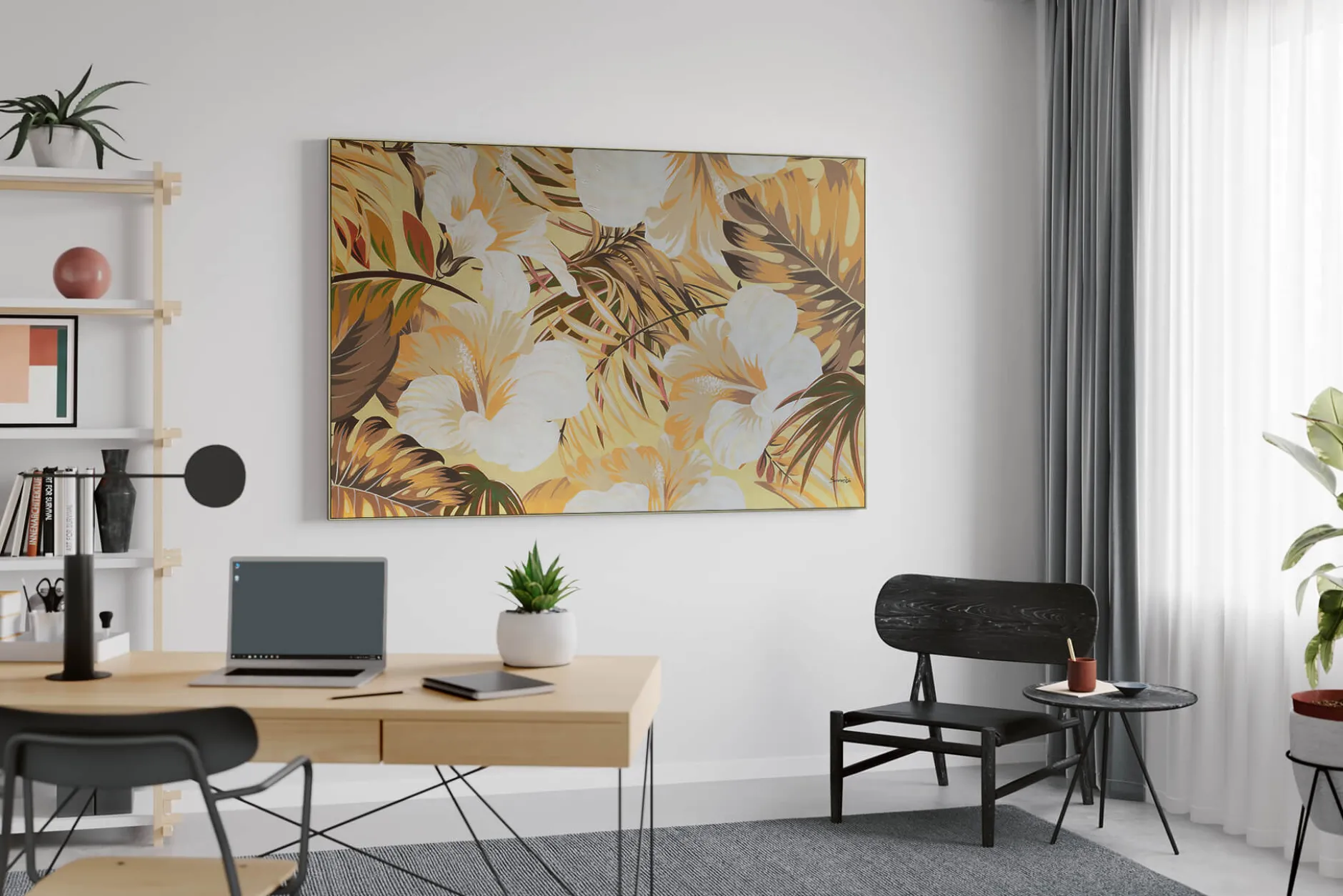 Öl Gemälde 'Tropical Grace' | Handgemaltes Unikat