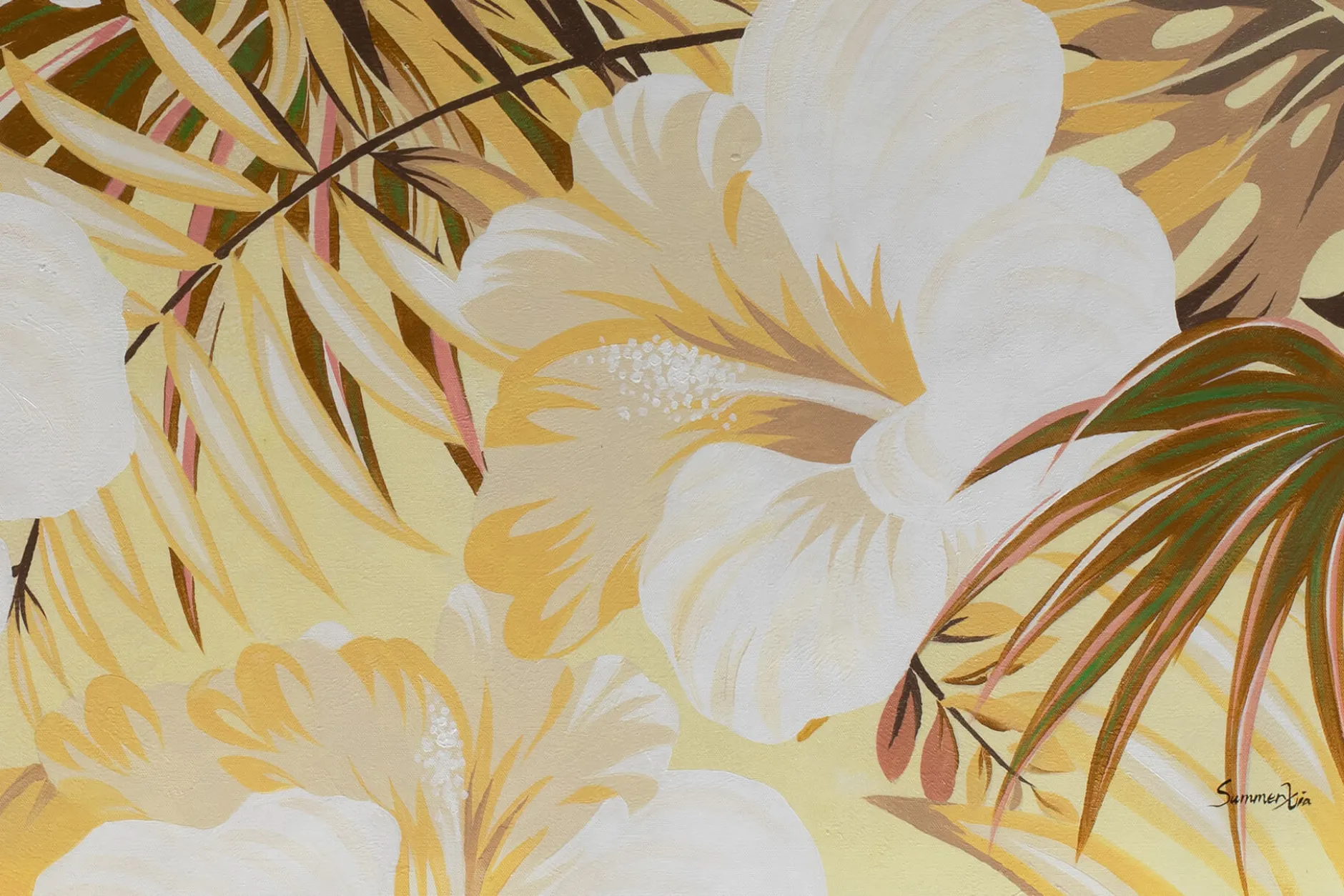 Öl Gemälde 'Tropical Grace' | Handgemaltes Unikat