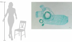 Öl Gemälde 'Turquoise Composition' | Handgemaltes Unikat