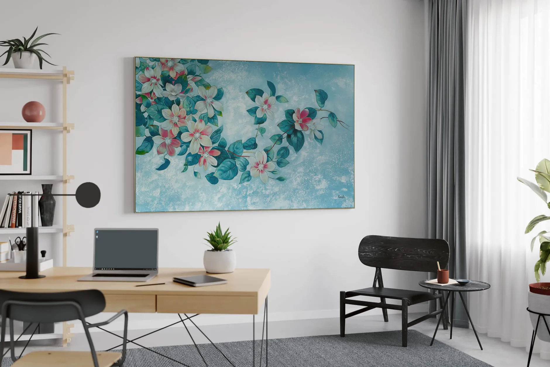 Öl Gemälde 'Vanitas in Bloom' | Handgemaltes Unikat