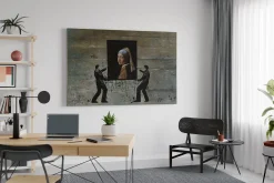 Öl Gemälde 'Vermeers Street Art' | Handgemaltes Unikat