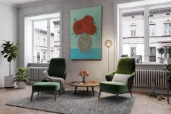 Öl Gemälde 'Vivid Blossoms' | Handgemaltes Unikat