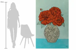 Öl Gemälde 'Vivid Blossoms' | Handgemaltes Unikat