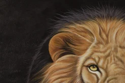 Öl Gemälde 'Warrior Lion' | Handgemaltes Unikat