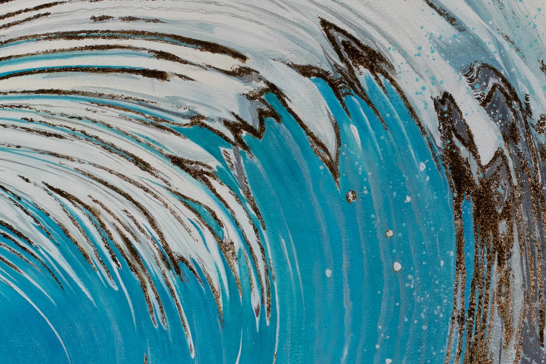 Öl Gemälde 'Wave Crest' | Handgemaltes Unikat