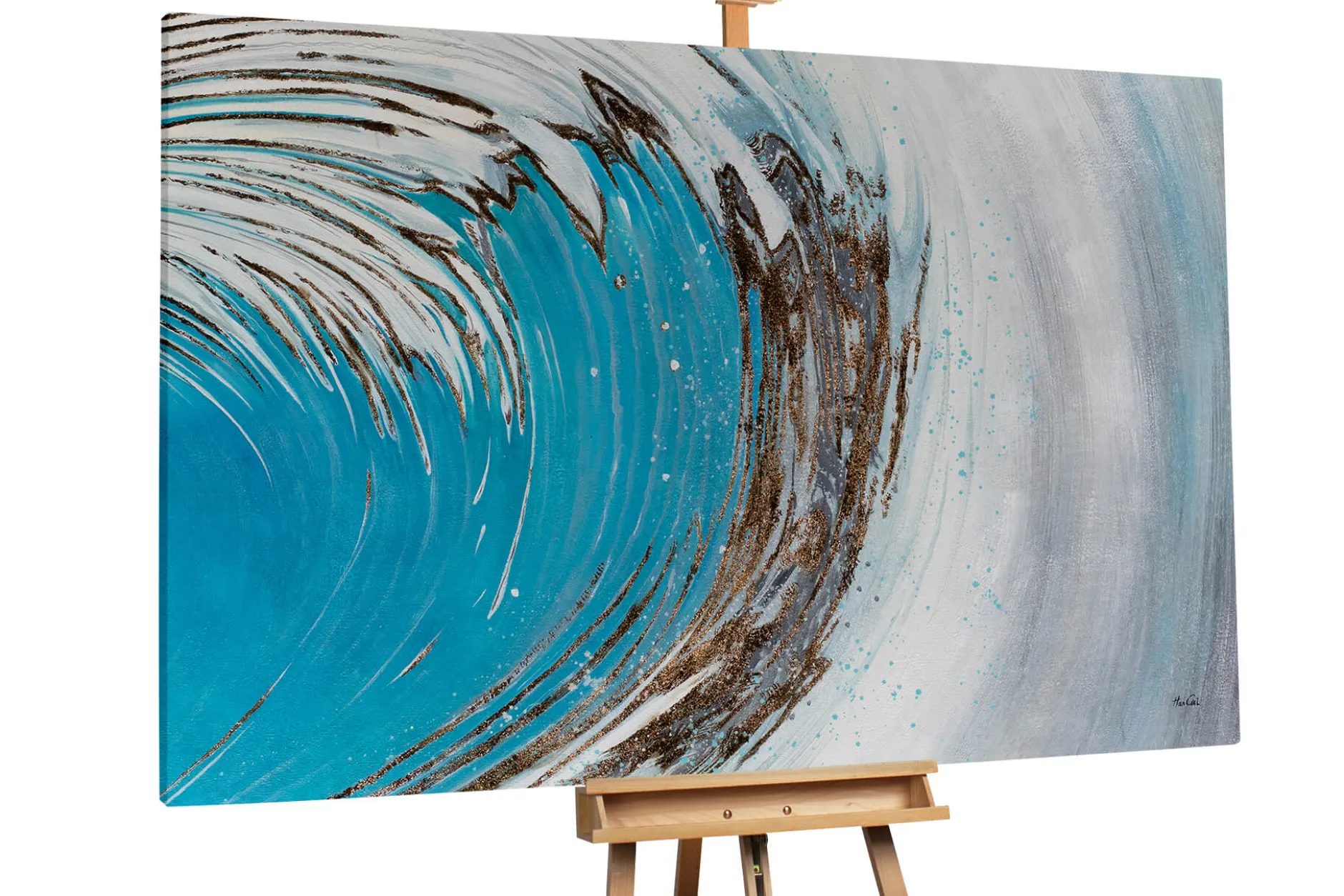 Öl Gemälde 'Wave Crest' | Handgemaltes Unikat
