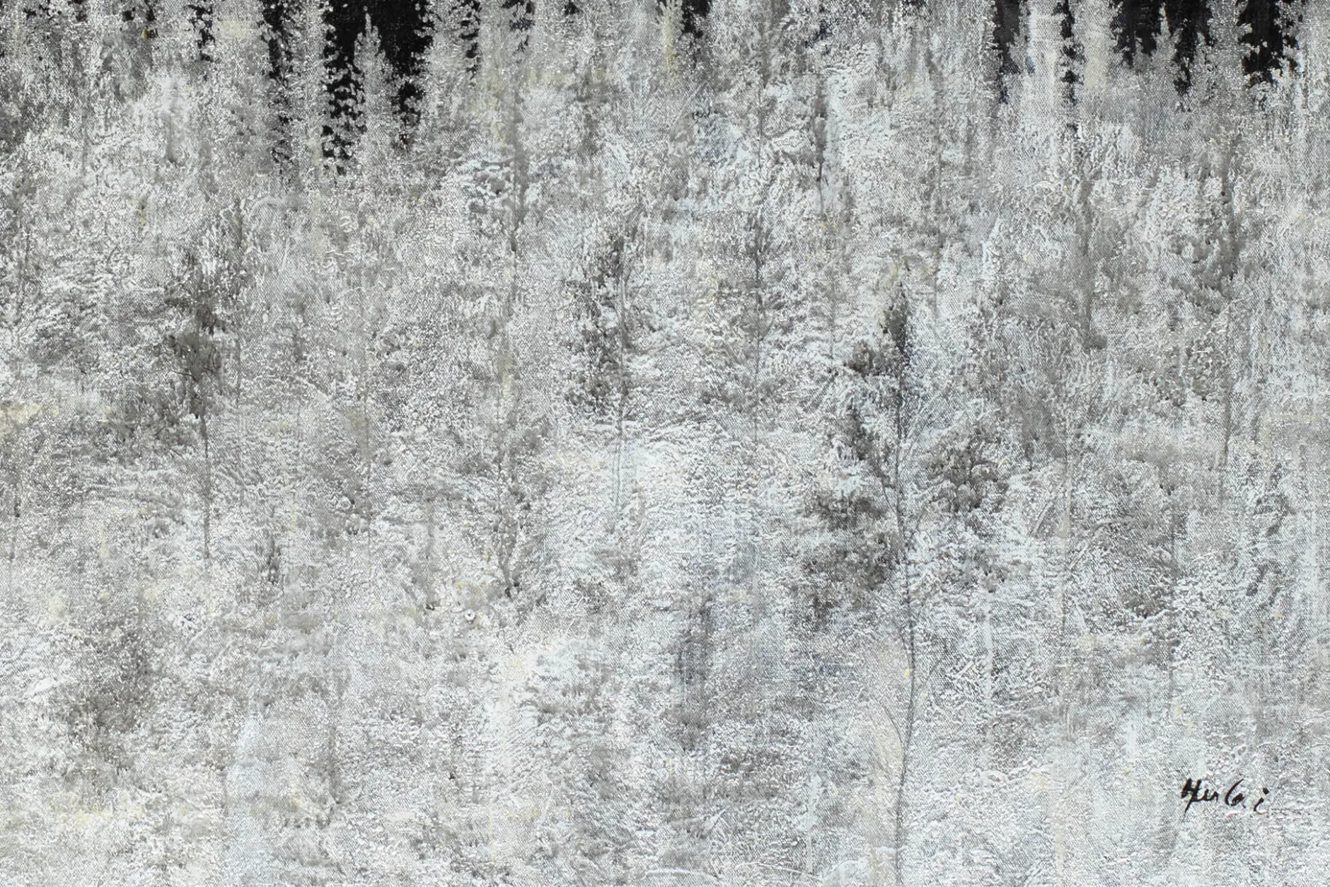 Öl Gemälde 'Winter's Mark' | Handgemaltes Unikat
