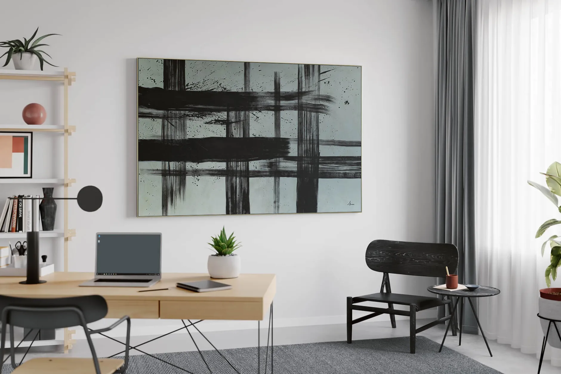 Öl Gemälde 'With Full Expression' | Handgemaltes Unikat